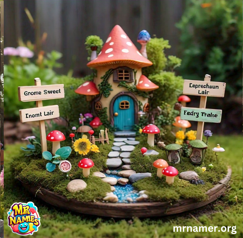 Funny Backyard Names for Fairy Gardens