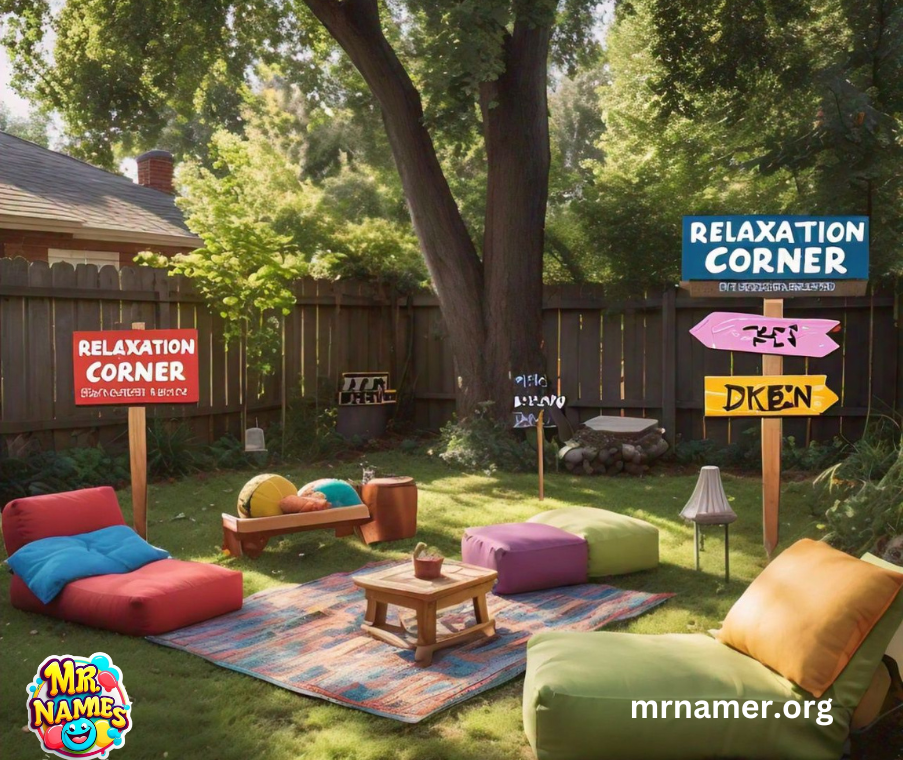 Funny Backyard Names for Relaxation Corners