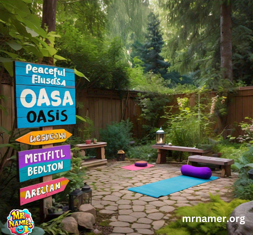 Funny Backyard Names for Yoga and Meditation Areas