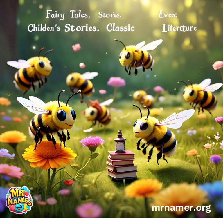 Funny Bee Names Inspired by Fairy Tales & Classic Stories For Example (Fairy Tales, Children's Stories, Classic Literature)