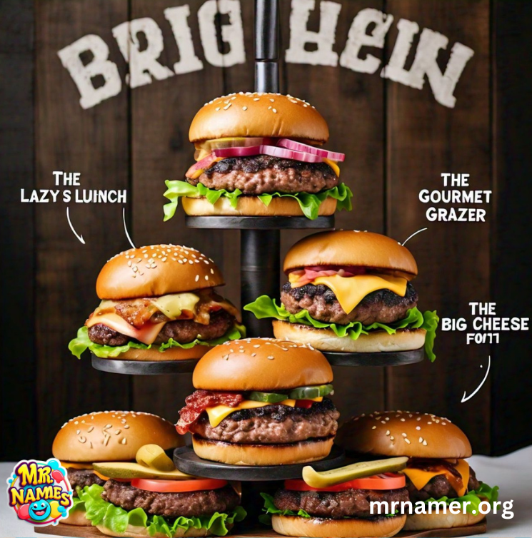 Funny Burger Names for BBQ Menus