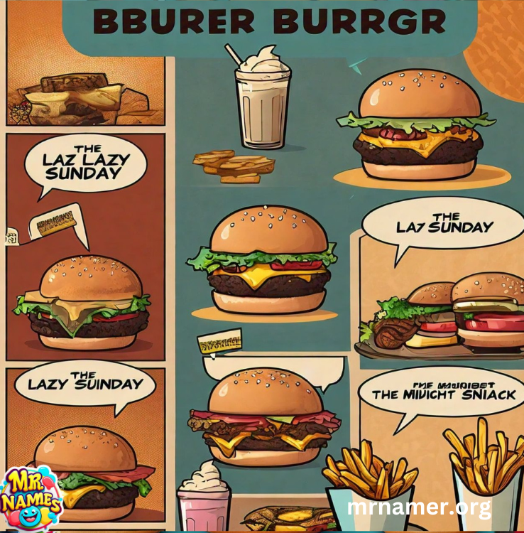 Funny Burger Names for Brunch Menus