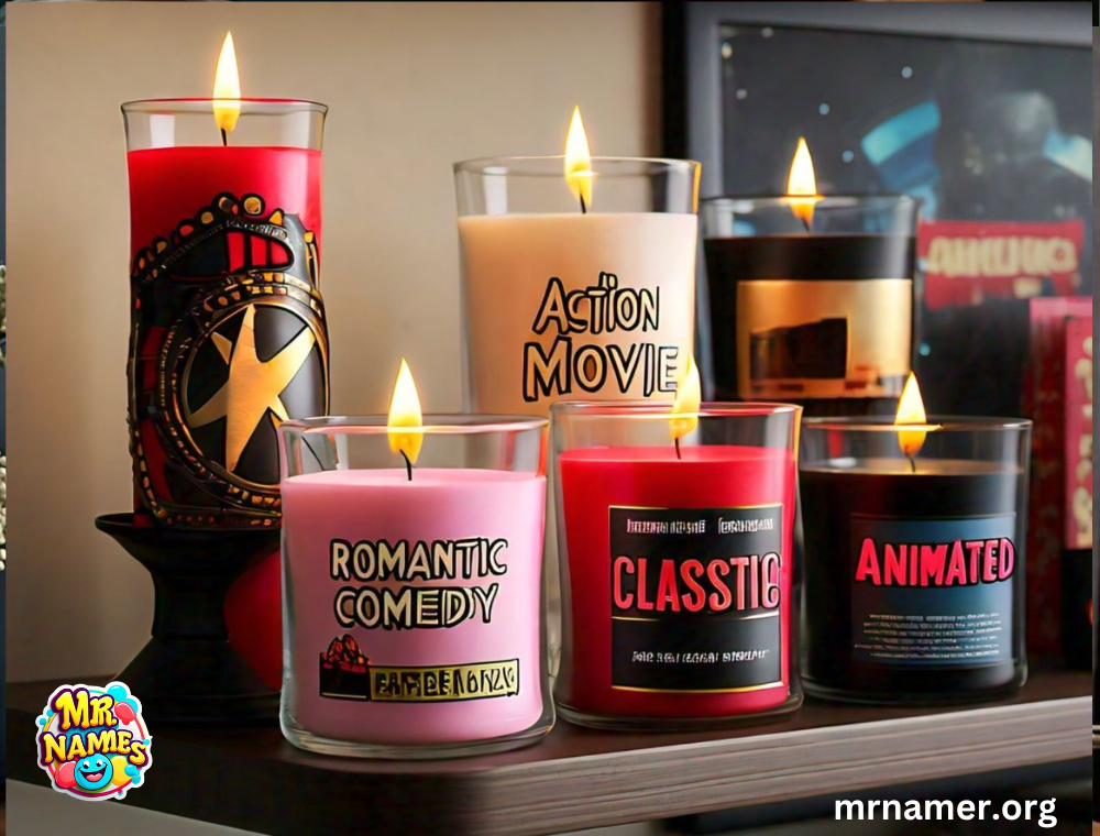 Funny Candle Names Inspired by Movie Genres