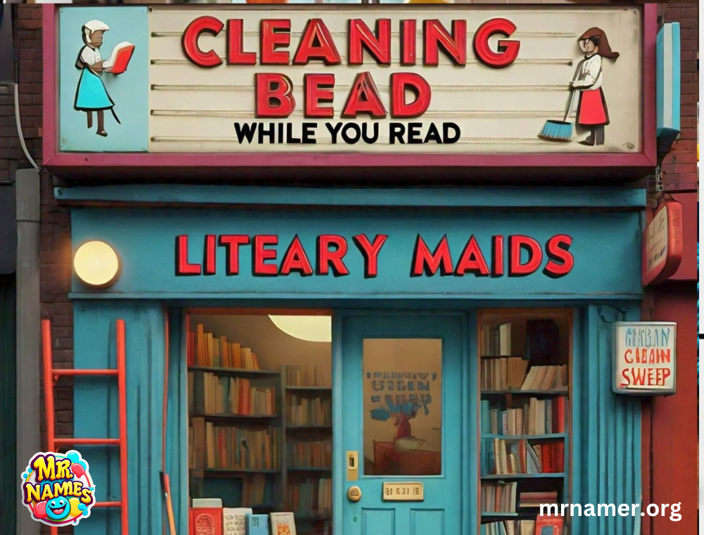 Funny Cleaning Business Names Inspired by Literature