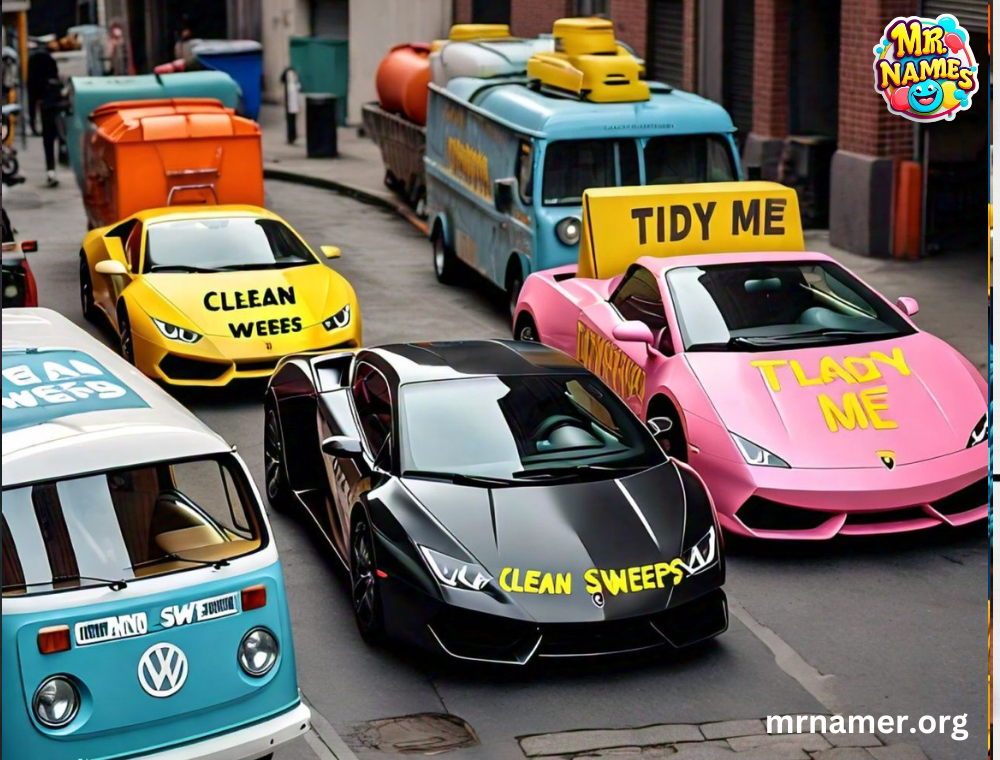 Funny Cleaning Business Names Inspired by Vehicles