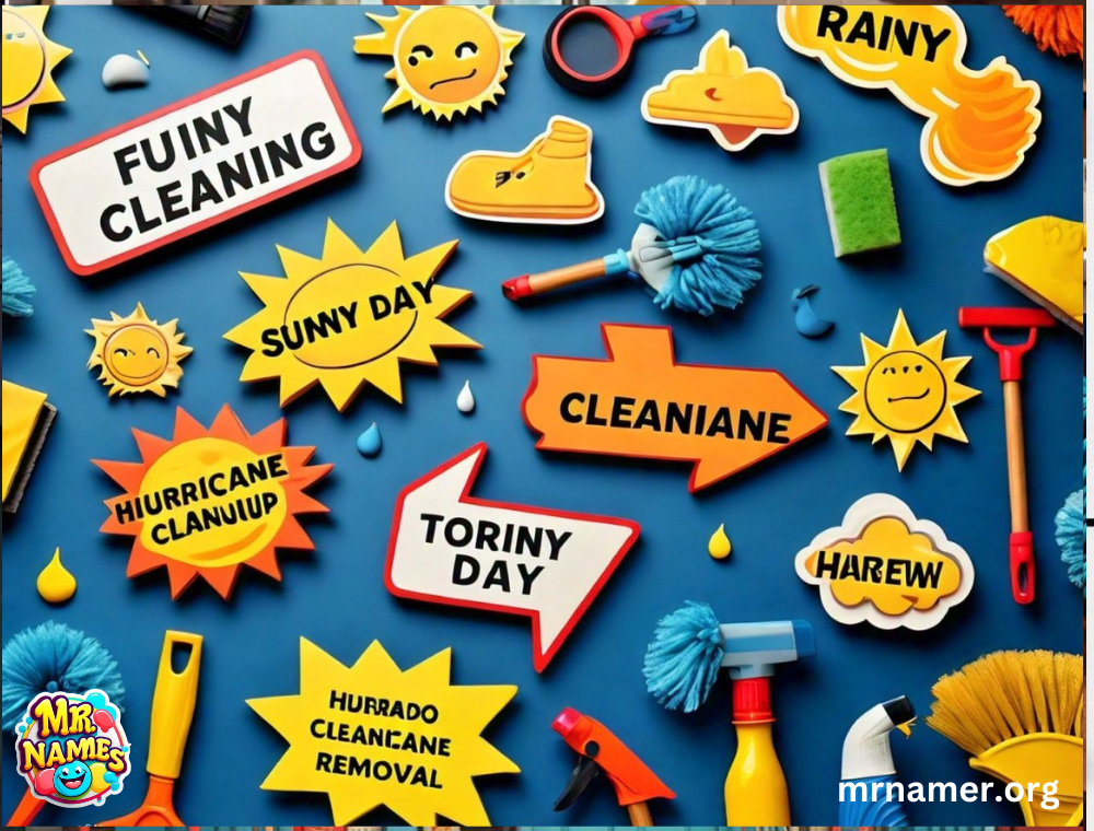 Funny Cleaning Business Names Inspired by Weather