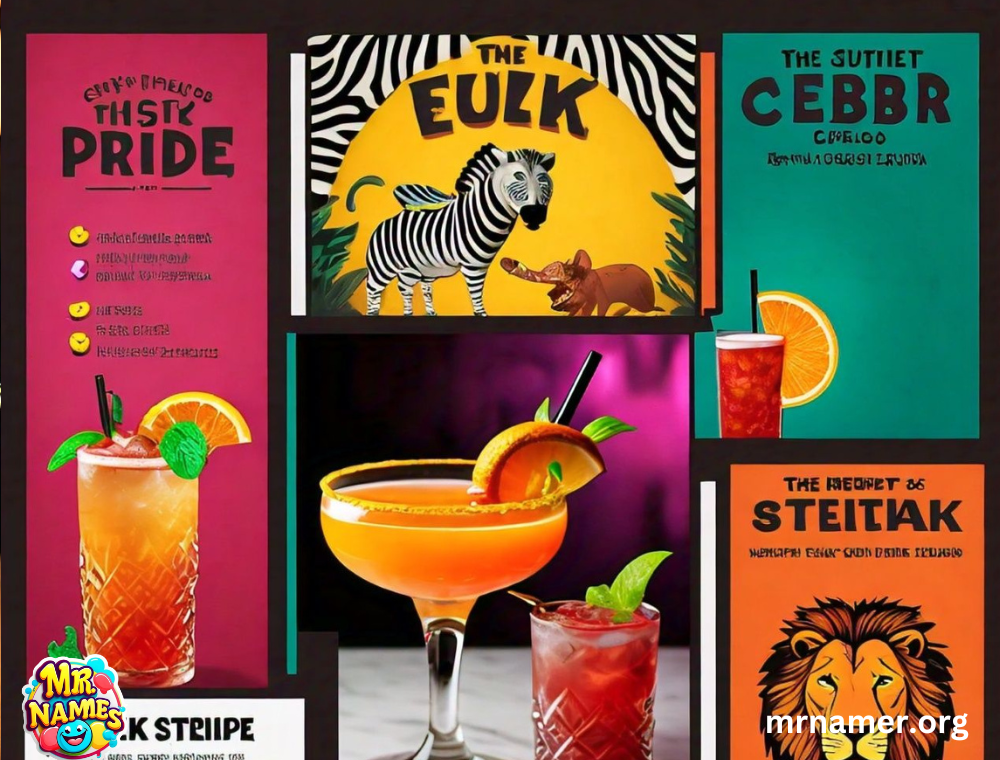 Funny Cocktail Names with Animal Themes