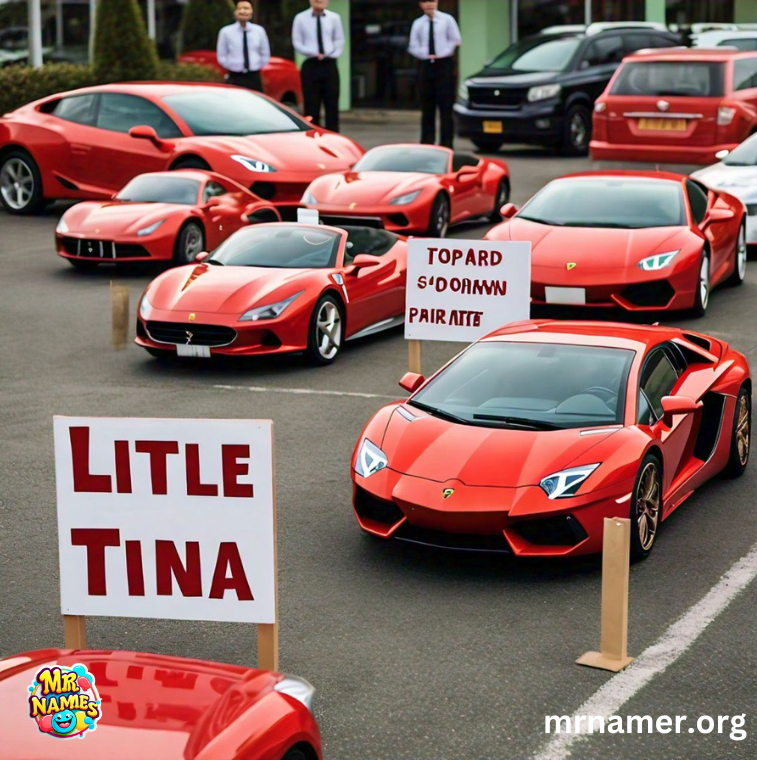 Funny Red Car Names for Rental Cars