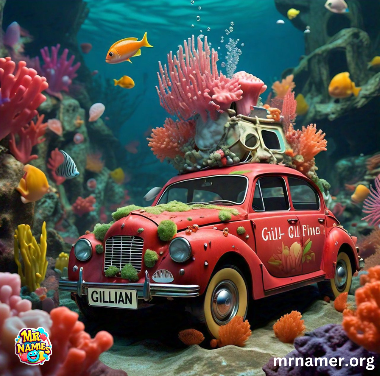 Funny Red Car Names with an Underwater Theme