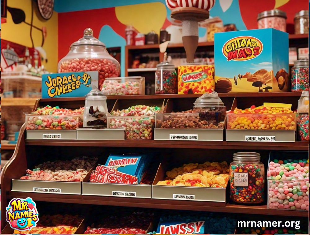 Movie Mania Funny Candy Bar Names