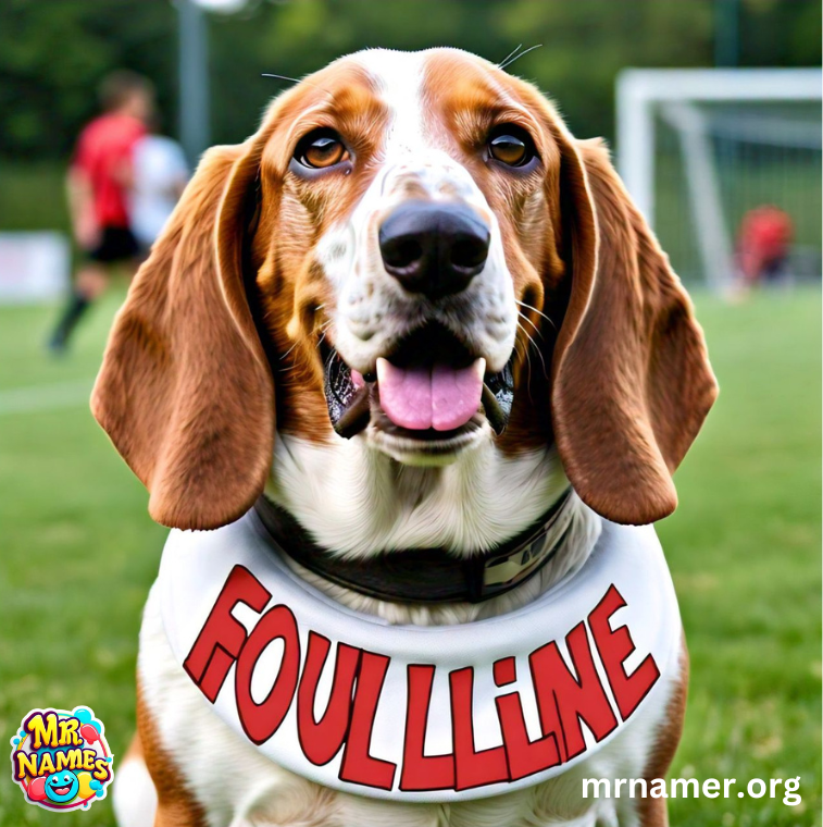 Comedic Basset Hound Names Based on Sports