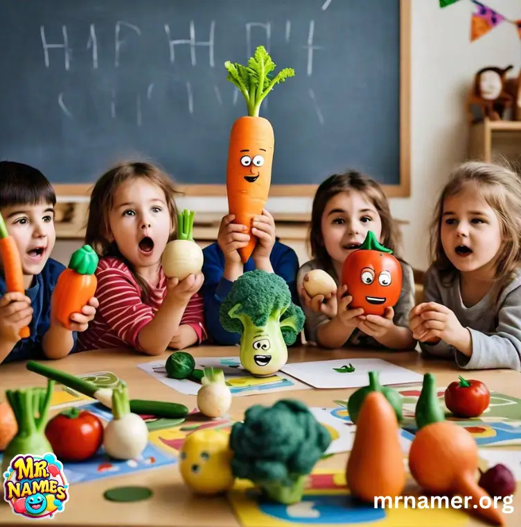 Educational Activities Using Funny Vegetable Names