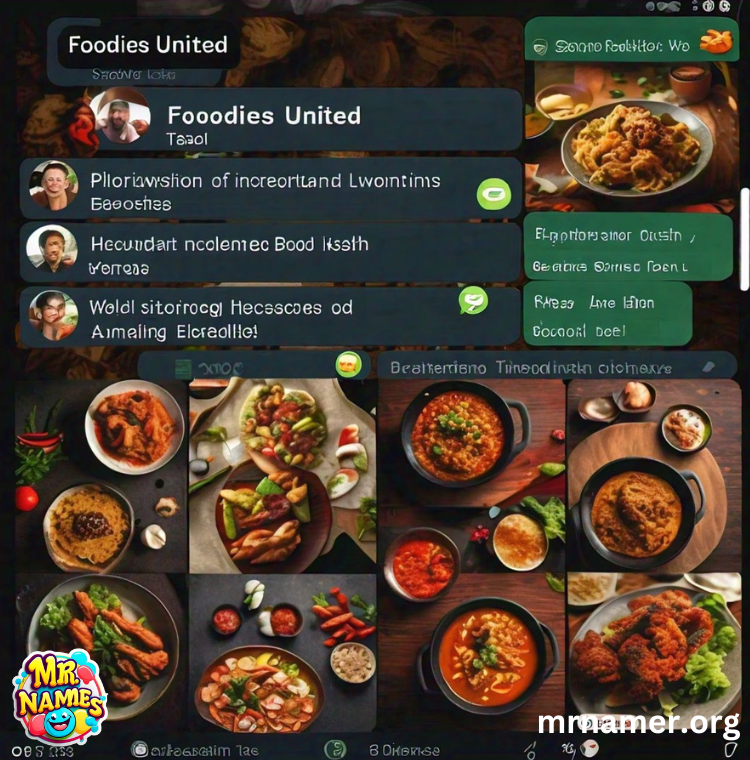 Funny WhatsApp Group Names for Foodies